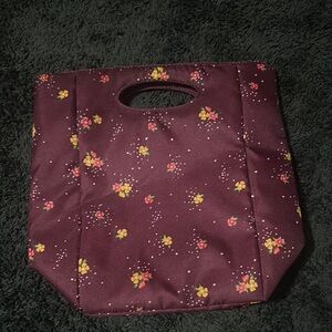 Purple and Yellow Floral Tote Bag